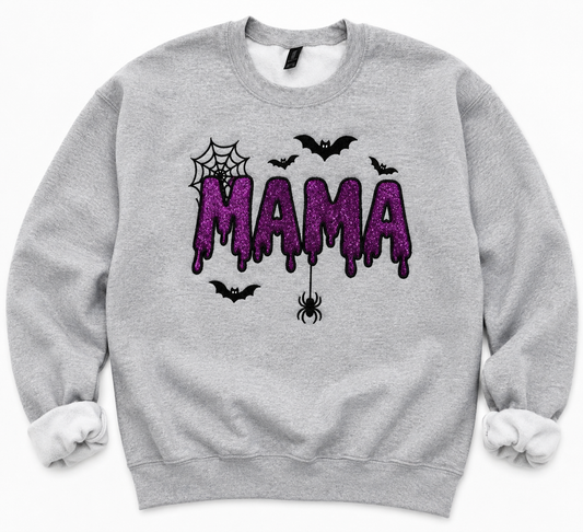 Spooky Mama Glitter Crewneck 👻🕷️