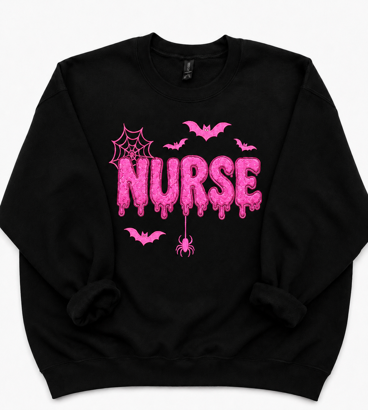 Spooky Nurse Glitter Crewneck 🎃🩺