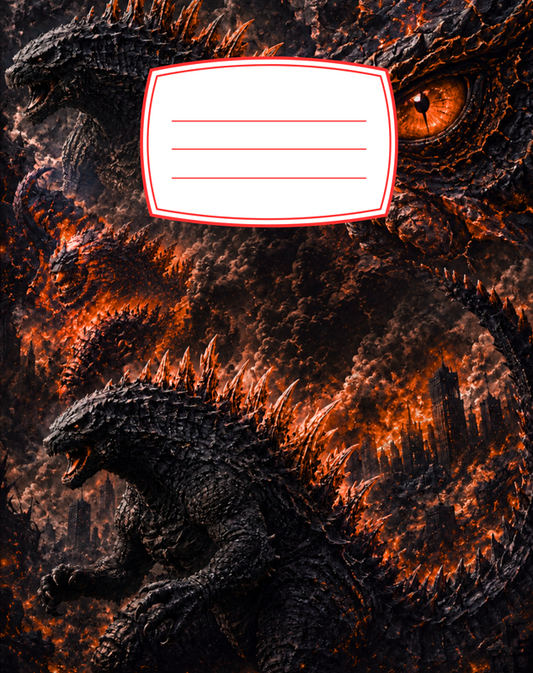 Large Mean Lizard Composition Notebook