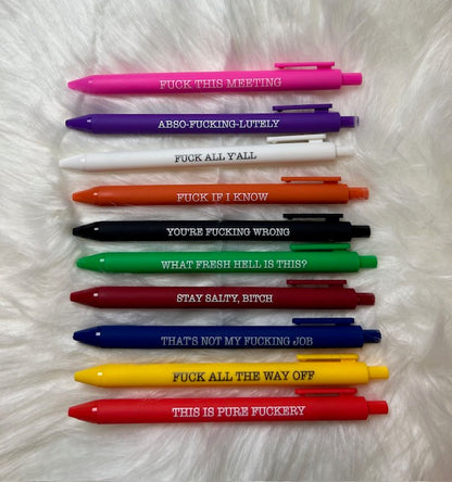 Burnt Out Coworker Pen Set