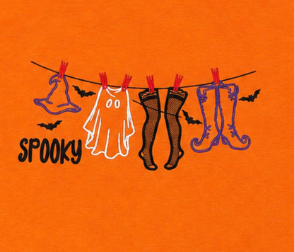 Witch's Laundry Day Embroidered T-Shirt