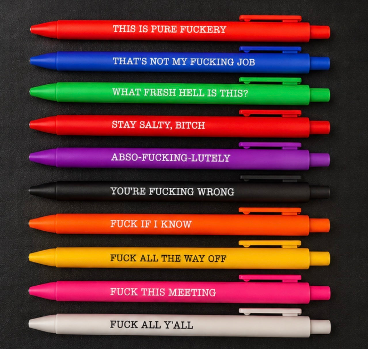 Burnt Out Coworker Pen Set