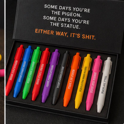 Burnt Out Coworker Pen Set