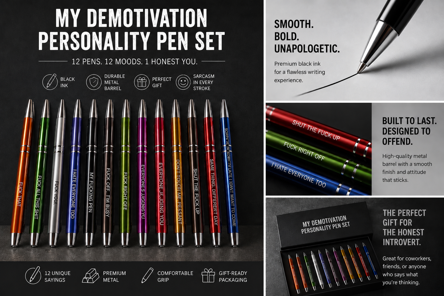 My Demotivational Personality Pens
